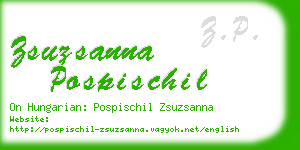 zsuzsanna pospischil business card